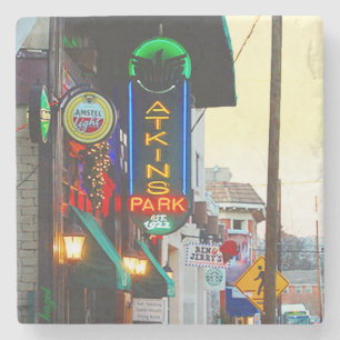 Atkins Park, Virginia-Hochland-Marmor-Untersetzer Steinuntersetzer