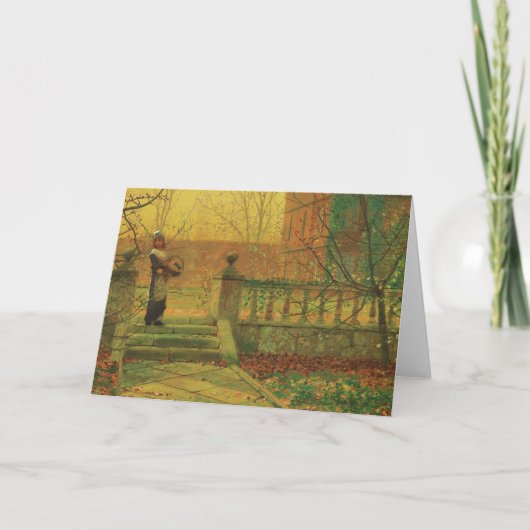 Atkinson Grimshaw Autumn gold CC0538 Grußkarte Karte (Vorderseite)