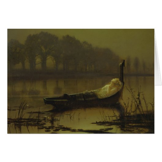 Atkinson Grimshaw Lady of Shalott CC0536 Card (Vorderseite (Horizontal))