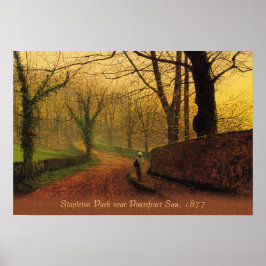 Atkinson Grimshaw Stapleton Park 1877 CC046 Poster