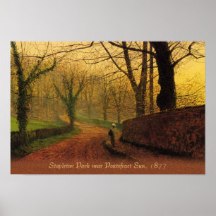 Atkinson Grimshaw Stapleton Park 1877 CC046 Poster