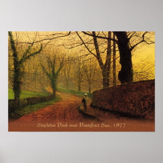 Atkinson Grimshaw Stapleton Park 1877 CC046 Poster (Vorne)