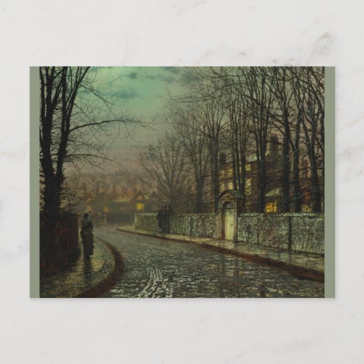 Atkinson Grimshaw Tryst CC0611 Postcard Postkarte (Vorderseite)