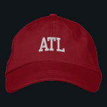 ATL "Atlanta" Monogramm weiß und rot Bestickte Baseballkappe<br><div class="desc">ATL "Atlanta" Mit Monogramm bestickt Weiß auf roten Baumwollhut. Ein wunderbares Geschenk für jeden, der Atlanta GA Liebe! Wenn Sie Ihr persönliches Monogramm bevorzugen, dann wählen Sie einfach den Knopf "Diese Vorlage personalisieren", um Ihre Namensinitialen einzugeben. Die Stickerei kann an andere Farbeinstellungen angepasst werden, indem Sie die Schaltfläche "Design bearbeiten"...</div>