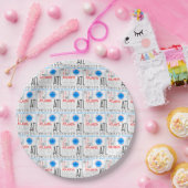 ATL, Atlanta reisen durch die Welt nach dem Muster Pappteller (Party)