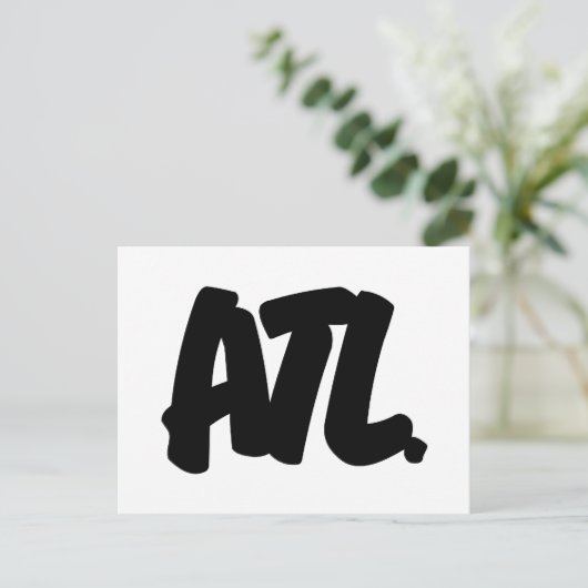 ATL-Buchstaben Postkarte (Stehend Vorderseite)