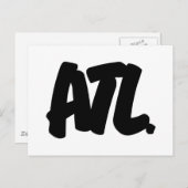 ATL-Buchstaben Postkarte (Vorne/Hinten)
