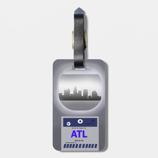ATL CODE U. SKYLINE GEPÄCKANHÄNGER (Rückseite vertikal)
