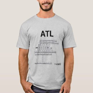 ATL Flughafen-Plan-T - Shirt