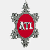 ATL SCHNEEFLOCKEN Zinn-Ornament (Links)