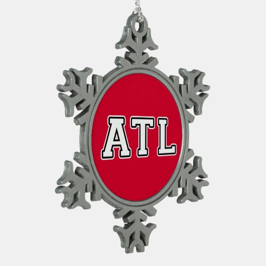 ATL SCHNEEFLOCKEN Zinn-Ornament (Links)