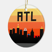 Atlanta8-bitSkyline ATL Keramik Ornament (Links)
