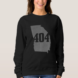 Atlanta 404 Area Code Atl Georgia Map Staatsstolz Sweatshirt