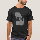 Atlanta 404 Area Code Atl Georgia Map Staatsstolz T-Shirt (Vorderseite)