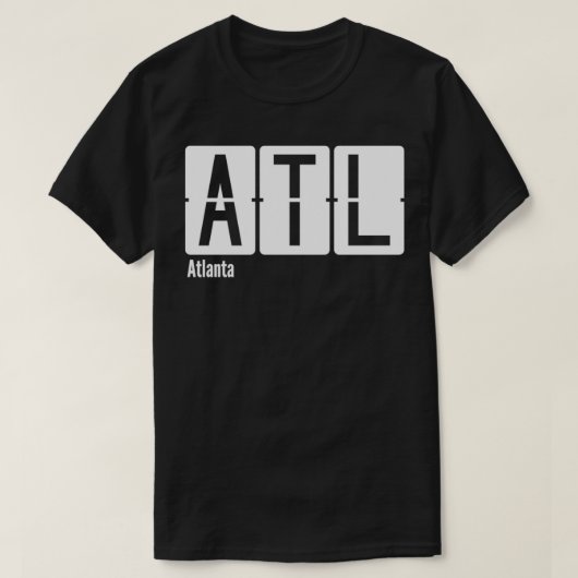 Atlanta ATL Airport Code T-Shirt (Design vorne)