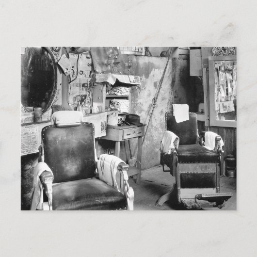 Atlanta Barber Shop, 1936 Postkarte (Vorderseite)