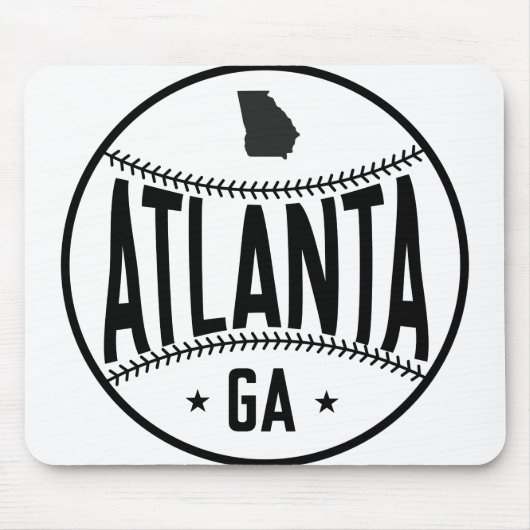 Atlanta Baseball Themed Mousepad (Vorne)