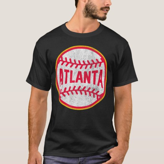 Atlanta Baseball Throwback T-Shirt (Vorderseite)