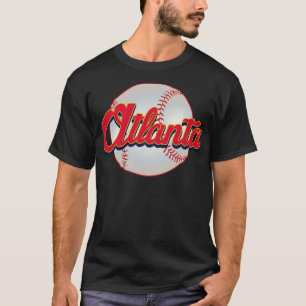 Atlanta Baseball Vintag Baseball-Teamgeschenk T-Shirt
