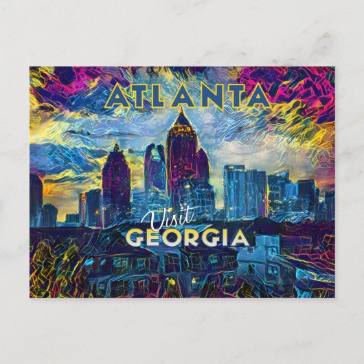 Atlanta, besuche Georgien... Postkarte (Vorderseite)