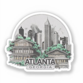 Atlanta City Georgia USA Aufkleber