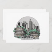 Atlanta City Georgia USA Einladung (Vorne/Hinten)