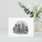 Atlanta City Georgia USA Postkarte (Stehend Vorderseite)