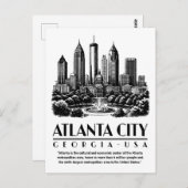 Atlanta City Georgia USA Postkarte (Vorne/Hinten)