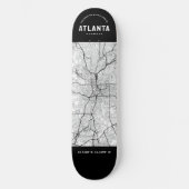 Atlanta City Map Skateboard (Vorderseite)