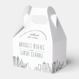 Atlanta | City Skyline Gastgeschenk Hochzeit Box Geschenkschachtel