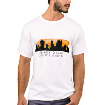 Atlanta City Skyline Map Koordinaten