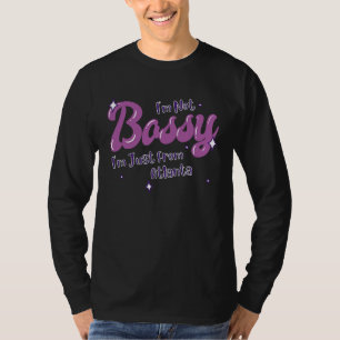 Atlanta Eingeborener Staat Flagge Stolz Bossy T-Shirt