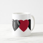 Atlanta Falcons Football Herzdesign Kaffeetasse (VorderseiteRechts)