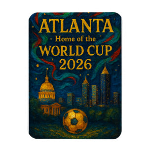Atlanta Football Elegante Kunstwerke 2026 Magnet