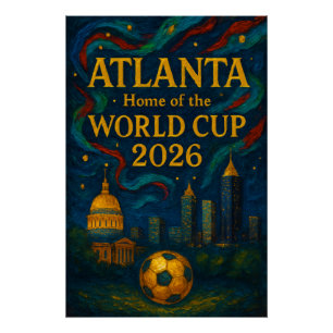 Atlanta Football Elegante Kunstwerke 2026 Poster