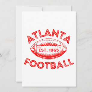 Atlanta Football im Vintage-Stil Einladung