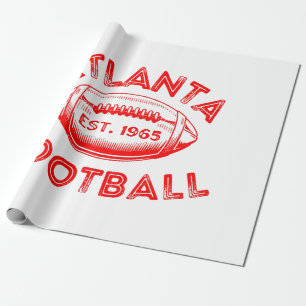 Atlanta Football im Vintage-Stil Geschenkpapier