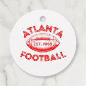 Atlanta Football Vintag Style Geschenkanhänger (Rückseite)