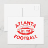 Atlanta Football Vintag Style Postkarte (Vorne/Hinten)