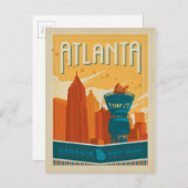 Atlanta, GA - EST. 1845 Postkarte (Vorne/Hinten)