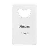 Atlanta GA Geldbeutel Flaschenöffner (Rückseite)