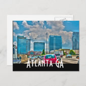 Atlanta GA Postkarte (Vorne/Hinten)