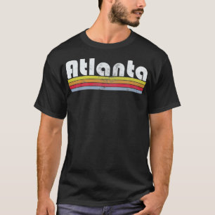 Atlanta GA Retro Vintag Prix City 70er 80er Men Wo T-Shirt