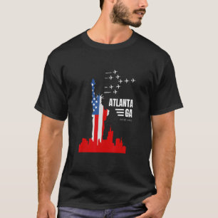 Atlanta GA Statue of Liberty Flag Falscher Name St T-Shirt