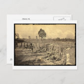 Atlanta, GA, USA, Ziviler Krieg Postkarte (Vorne/Hinten)