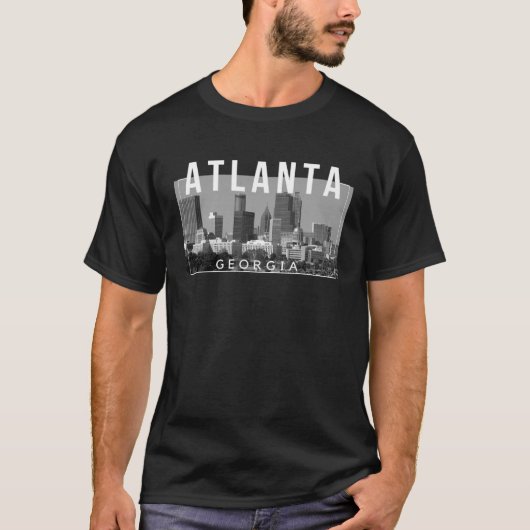 Atlanta Georgia ATL Die Skyline der Stadt T-Shirt (Vorderseite)