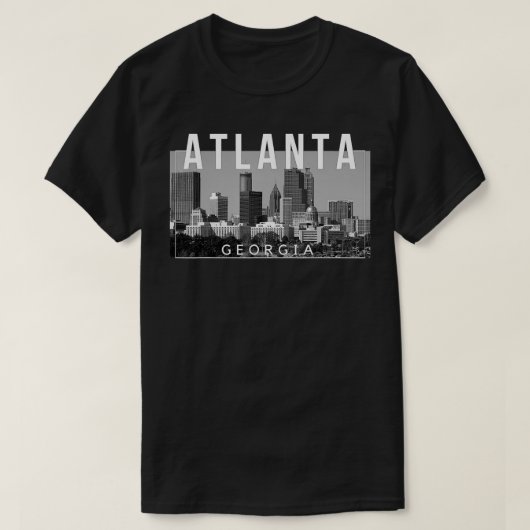 Atlanta Georgia ATL The A Gate City Skyline T-Shirt (Design vorne)