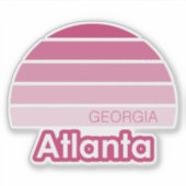 Atlanta Georgia Aufkleber (Vorderseite)