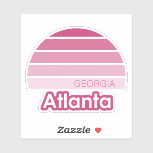 Atlanta Georgia Aufkleber (Blatt)