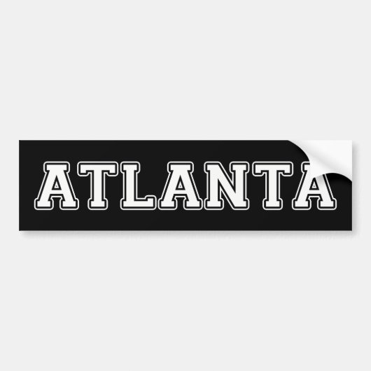 Atlanta Georgia Autoaufkleber (Vorne)